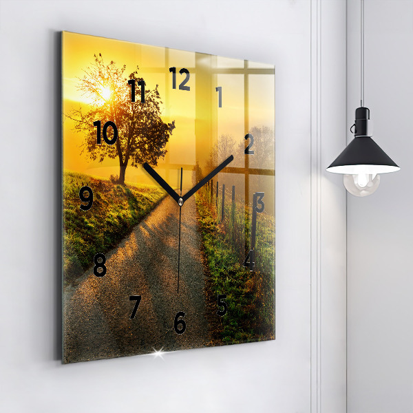Orologio quadrato Nebbia all'alba