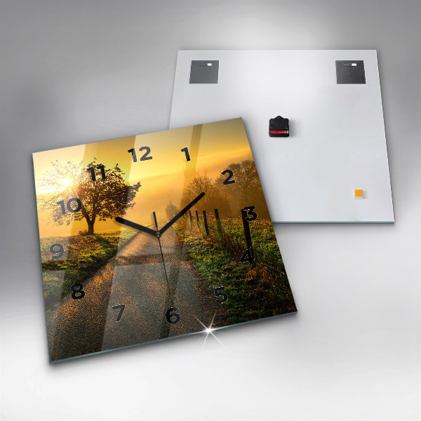 Orologio quadrato Nebbia all'alba