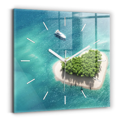 Orologio quadrato Isola del cuore
