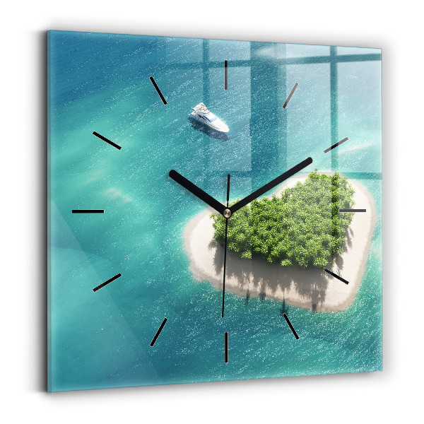 Orologio quadrato Isola del cuore