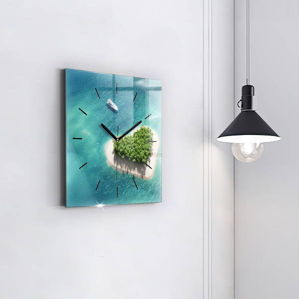 Orologio quadrato Isola del cuore