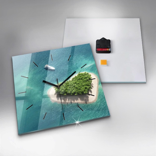Orologio quadrato Isola del cuore