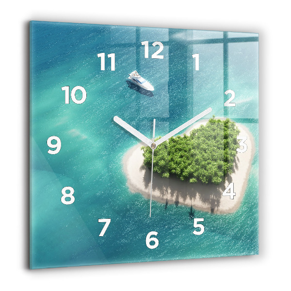 Orologio quadrato Isola del cuore