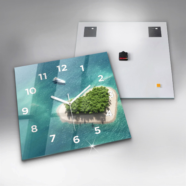 Orologio quadrato Isola del cuore