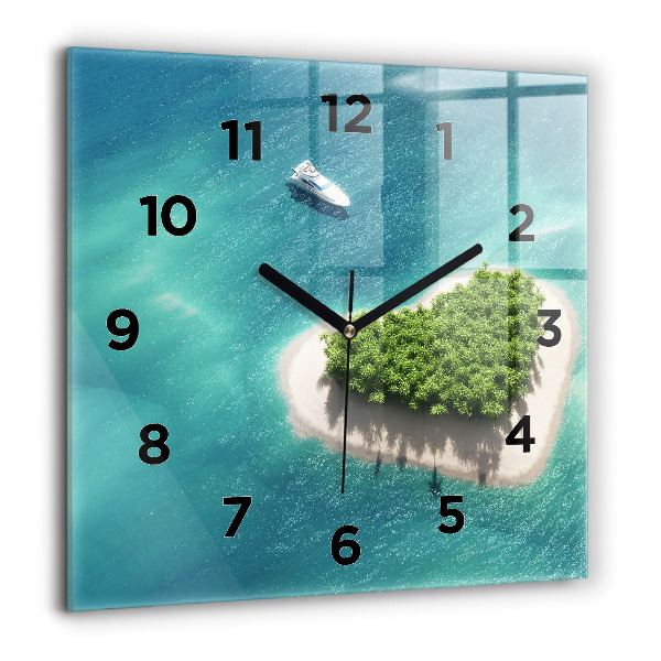 Orologio quadrato Isola del cuore