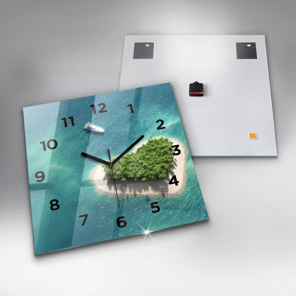 Orologio quadrato Isola del cuore