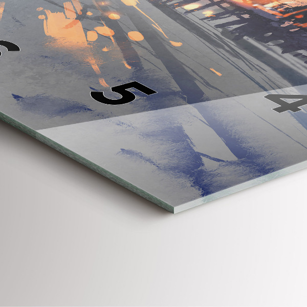 Orologio quadrato Paesaggio invernale con alberi