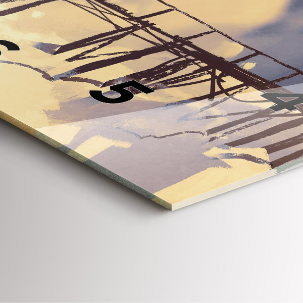 Orologio quadrato Uomo sul vecchio ponte