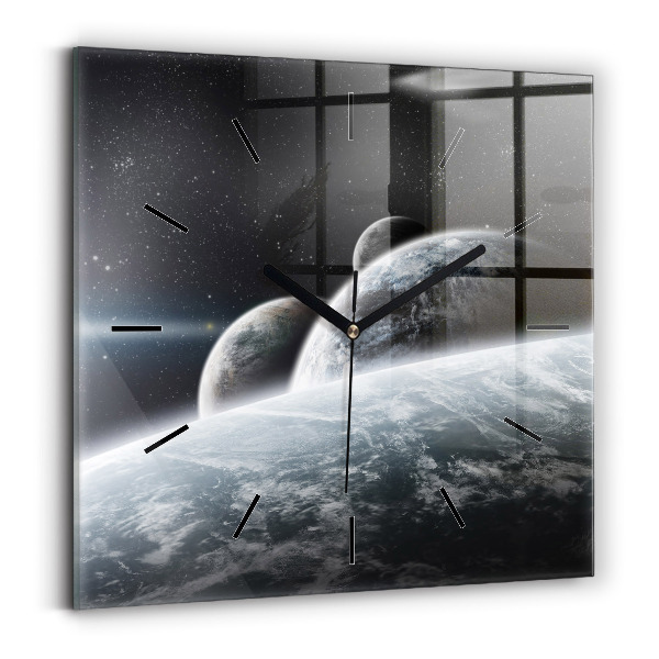 Orologio quadrato Spazio e pianeti