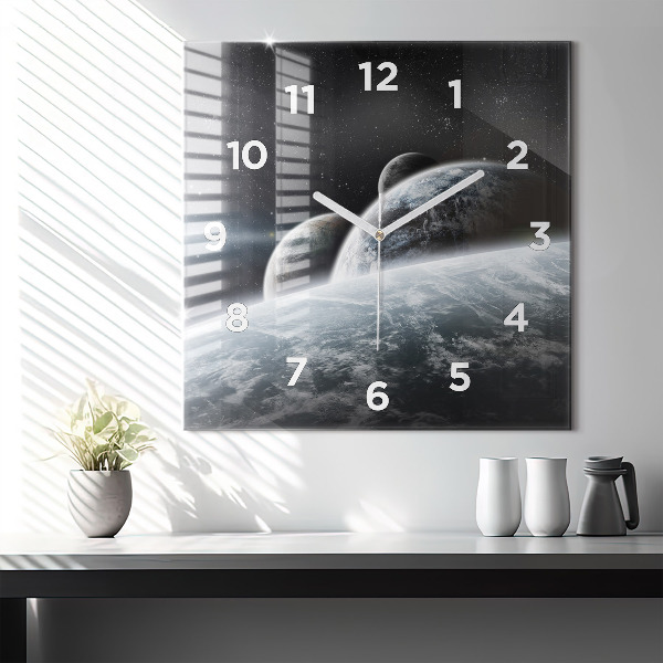 Orologio quadrato Spazio e pianeti