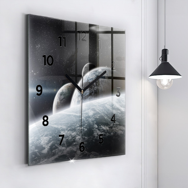 Orologio quadrato Spazio e pianeti
