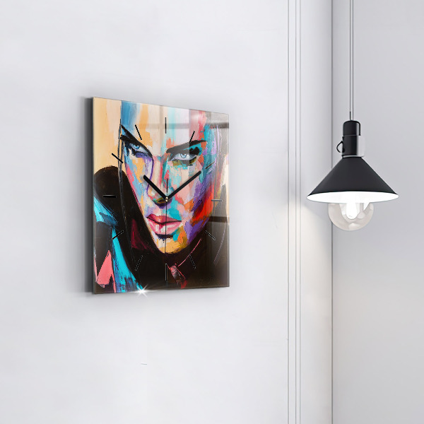 Orologio quadrato Ritratto di una donna