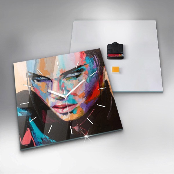 Orologio quadrato Ritratto di una donna