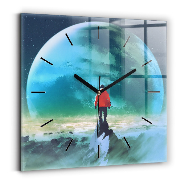 Orologio quadrato L'uomo sulla luna