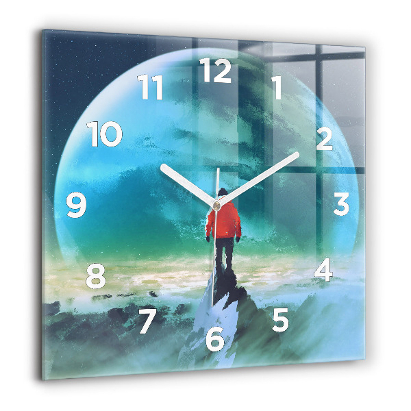 Orologio quadrato L'uomo sulla luna