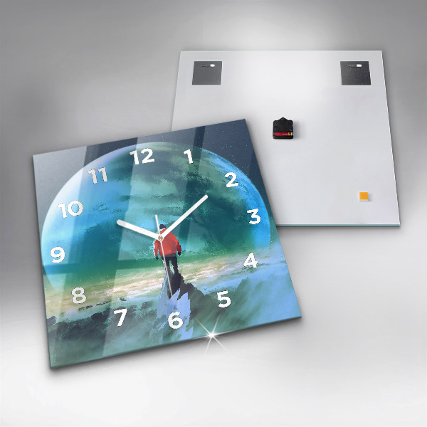Orologio quadrato L'uomo sulla luna