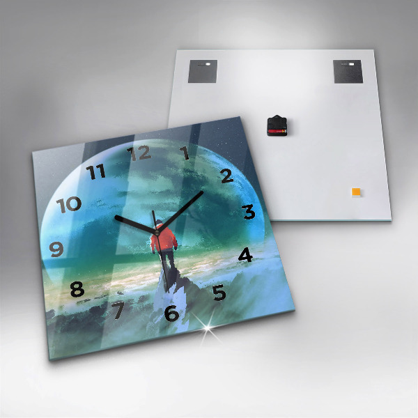 Orologio quadrato L'uomo sulla luna