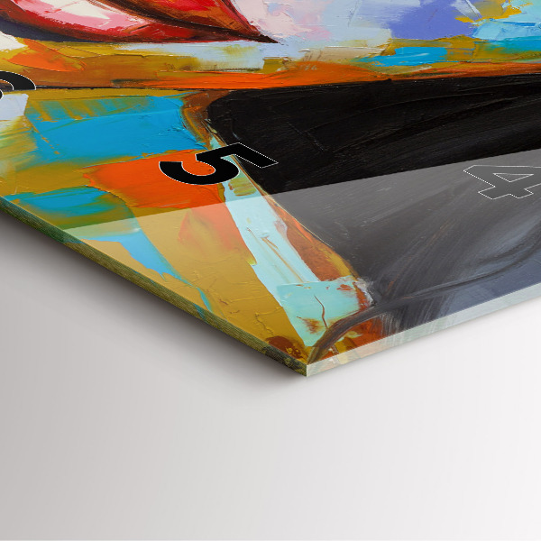 Orologio quadrato Volto di donna colorato