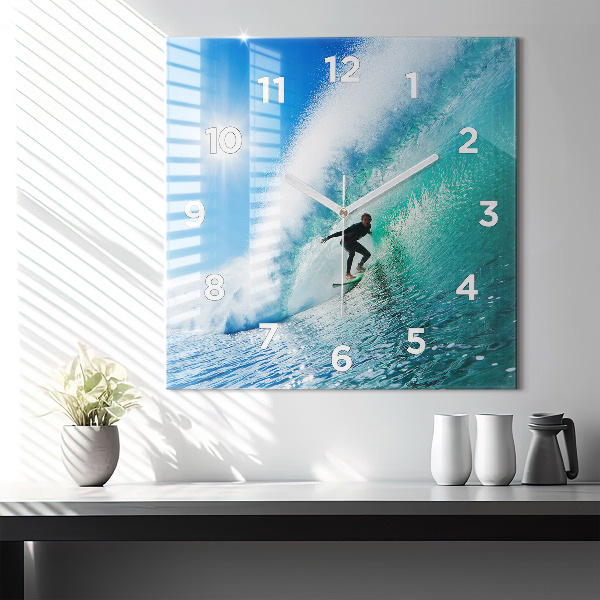 Orologio quadrato Surf alle Hawaii