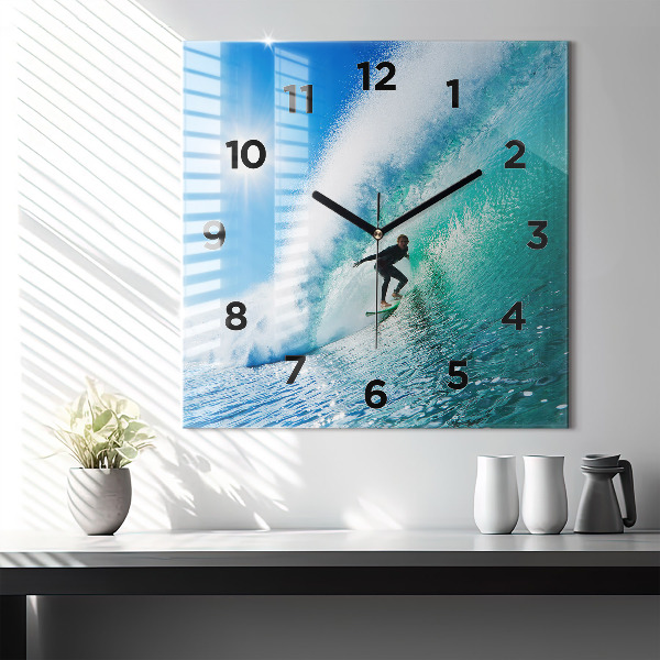 Orologio quadrato Surf alle Hawaii