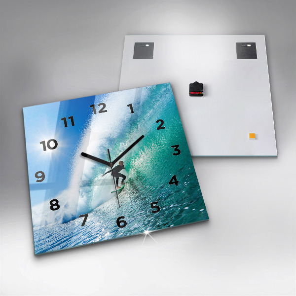Orologio quadrato Surf alle Hawaii