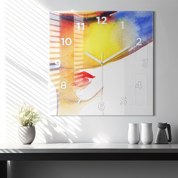 Orologio quadrato Donna con cappello