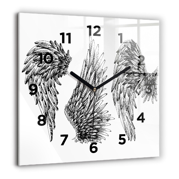 Orologio quadrato Ali d'angelo