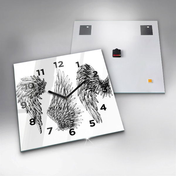 Orologio quadrato Ali d'angelo