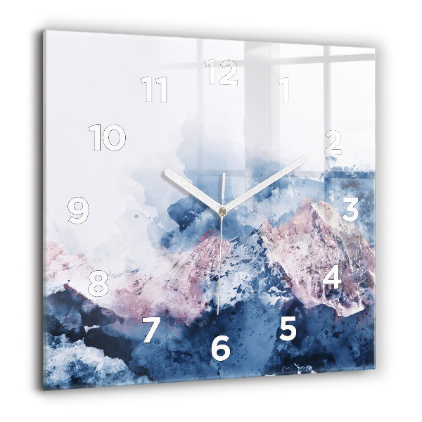 Orologio quadrato Catene montuose astratte