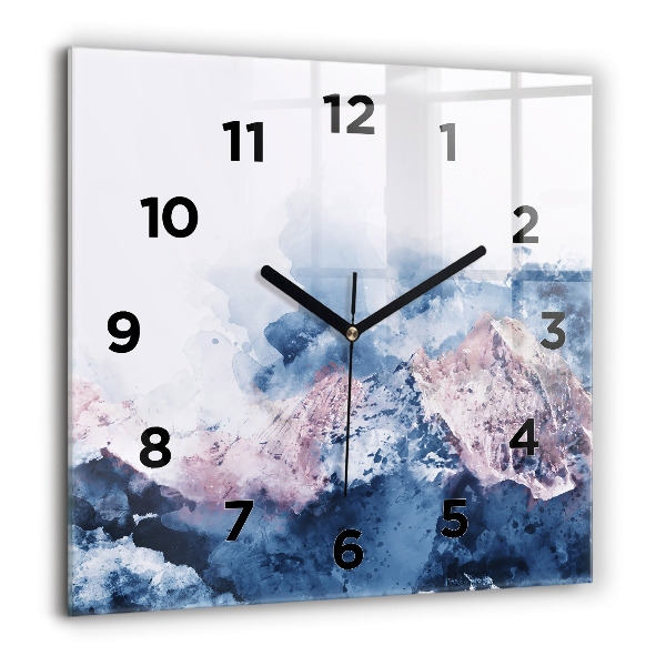 Orologio quadrato Catene montuose astratte