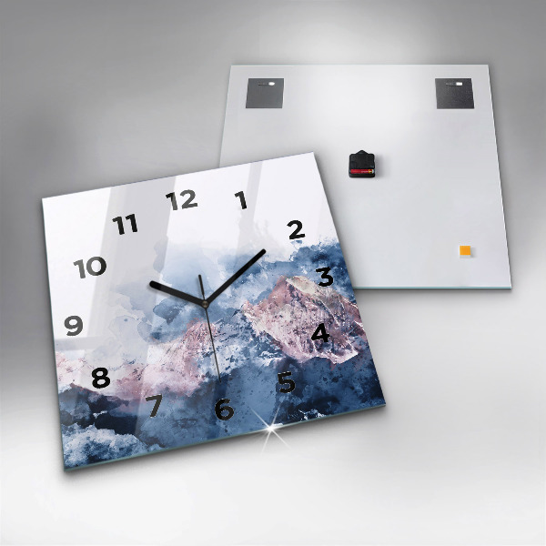 Orologio quadrato Catene montuose astratte