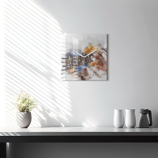 Orologio quadrato Grafica per chitarra