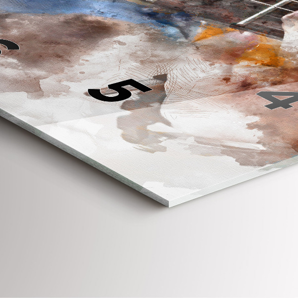 Orologio quadrato Grafica per chitarra