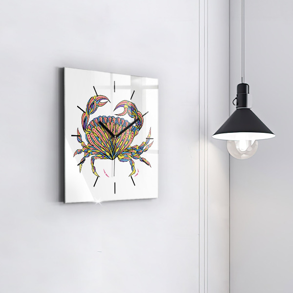 Orologio quadrato Granchio etnico