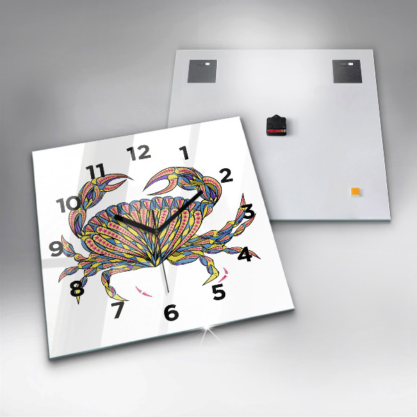 Orologio quadrato Granchio etnico