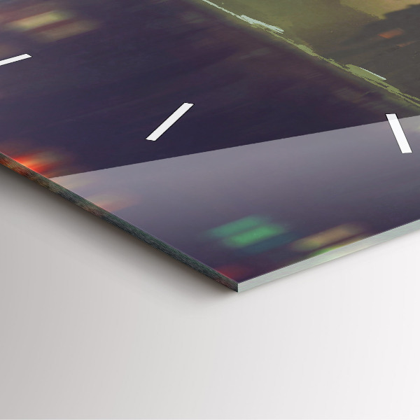 Orologio quadrato Persone con ombrelli