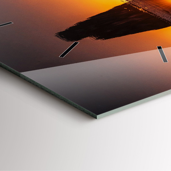 Orologio quadrato Corridore e tramonto