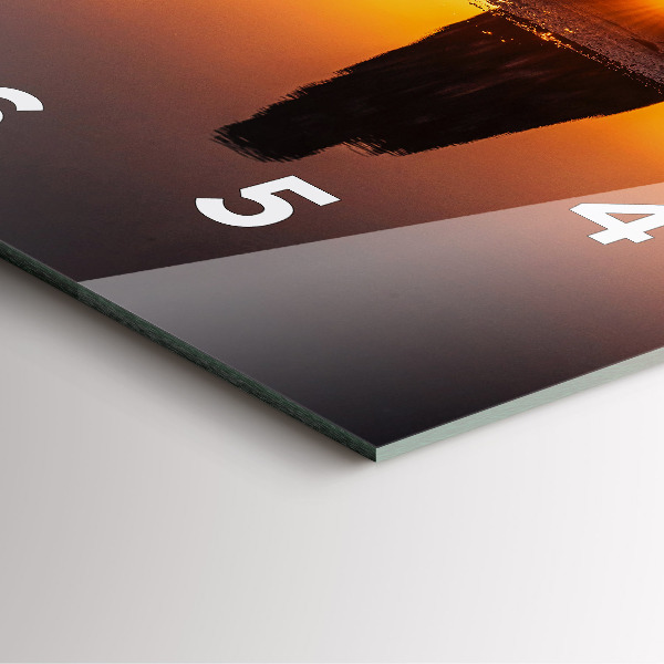 Orologio quadrato Corridore e tramonto