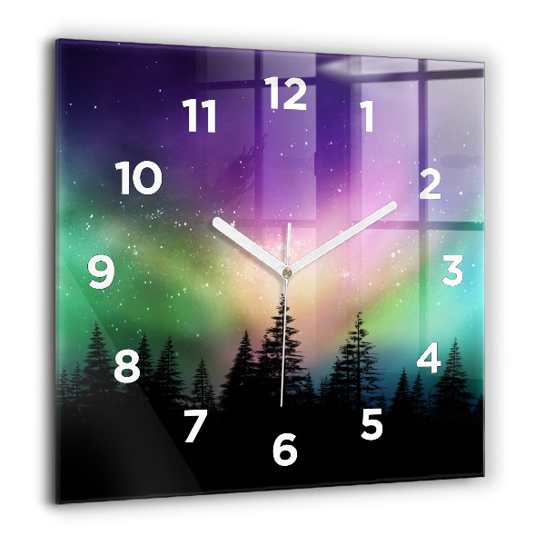 Orologio quadrato aurora boreale