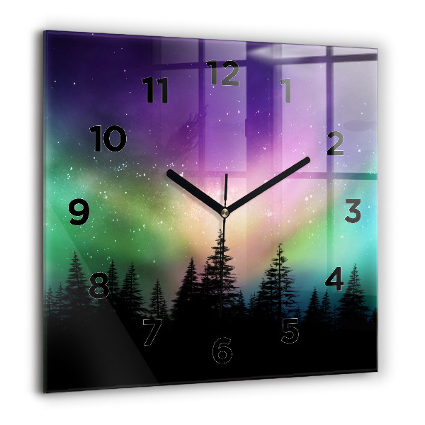Orologio quadrato aurora boreale