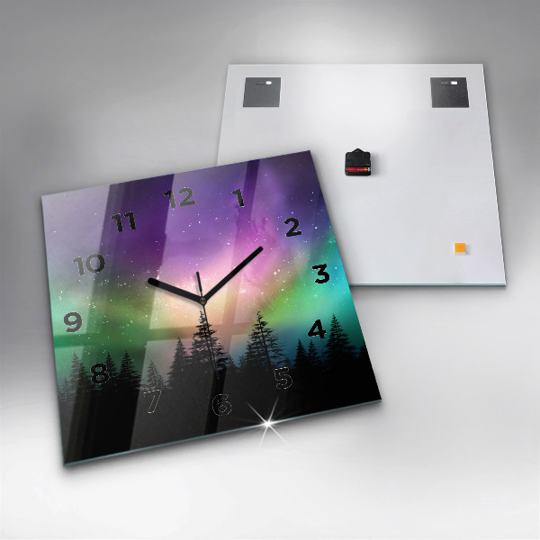 Orologio quadrato aurora boreale
