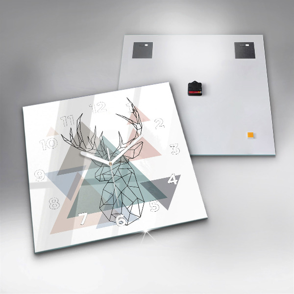 Orologio quadrato Renna stile scandinavo