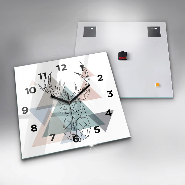 Orologio quadrato Renna stile scandinavo