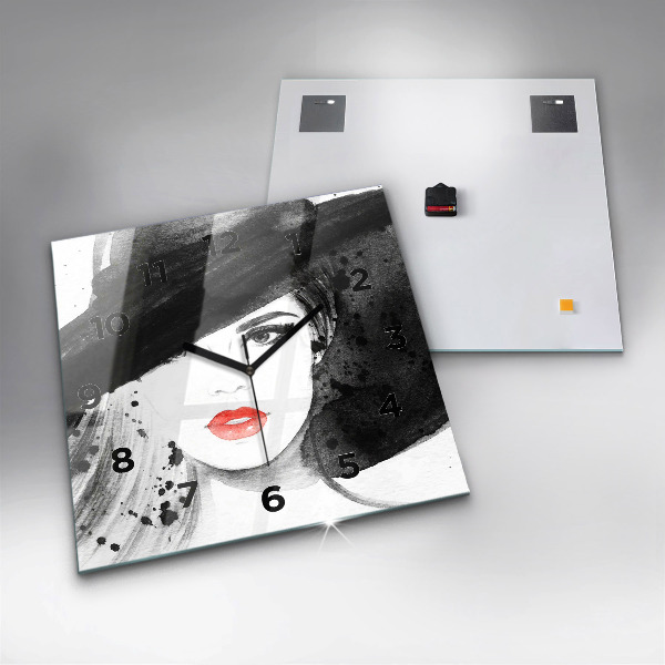 Orologio quadrato Donna con cappello