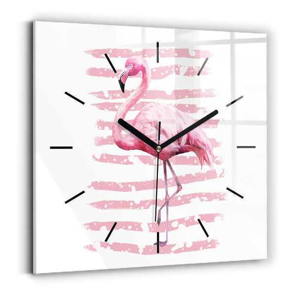Orologio quadrato Grafica fenicottero