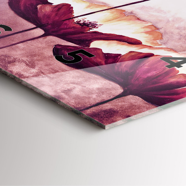 Orologio quadrato Papaveri in fiore