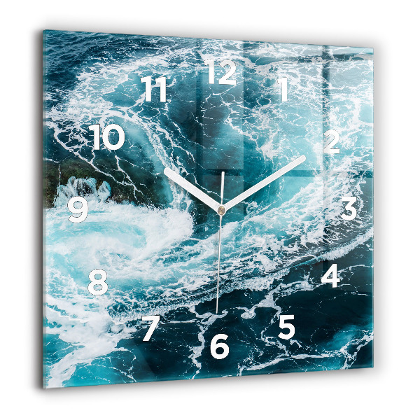 Orologio quadrato Onde vorticose e spumose