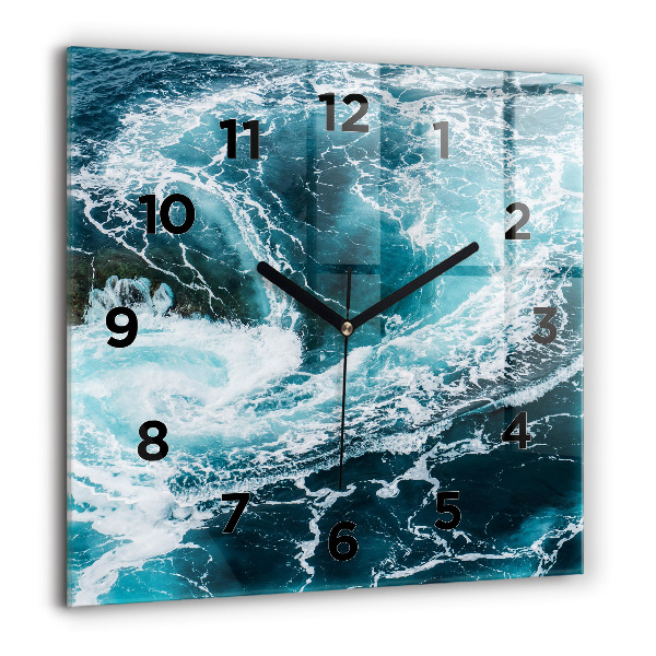 Orologio quadrato Onde vorticose e spumose