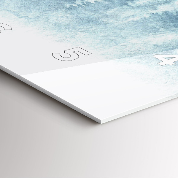 Orologio quadrato Foresta invernale