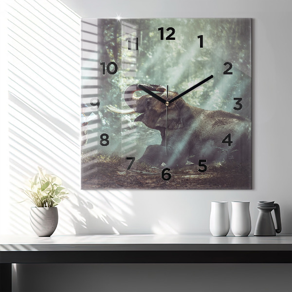 Orologio quadrato Un ragazzo sta leggendo un libro